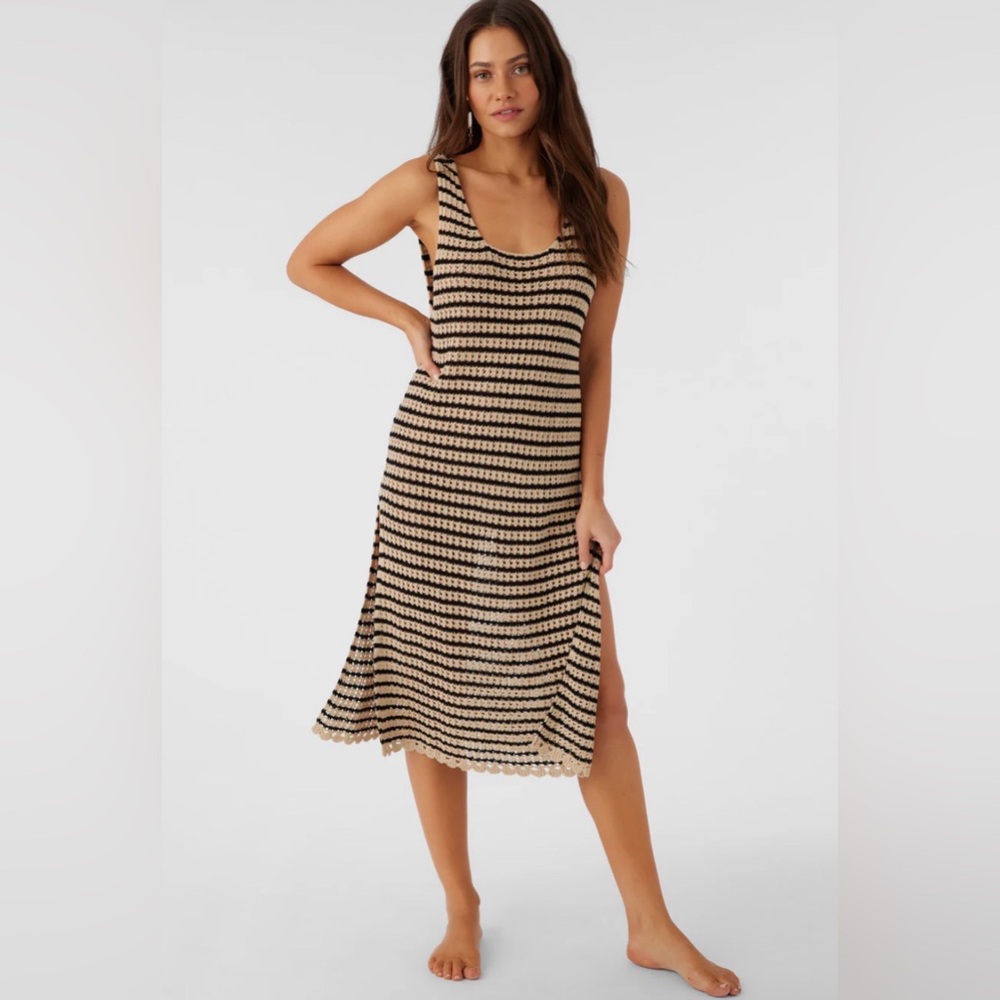 O’Neill Kelsey Crochet Midi Dress Cover-Up Size Small